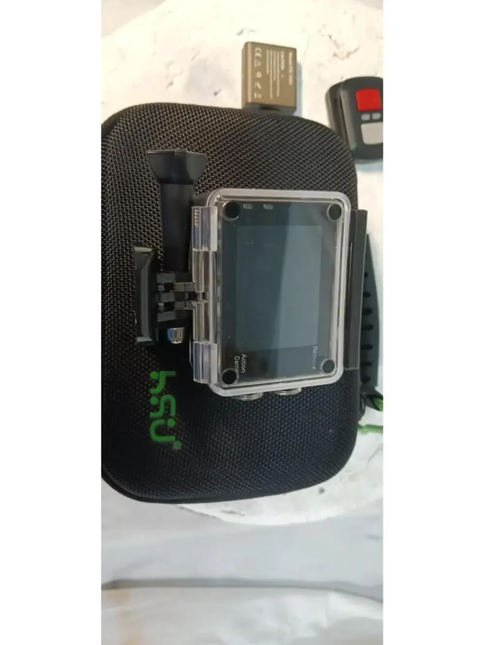 Dragon Touch Vision 3 4K Ultra HD Action Camera WiFi Waterproof Case Used